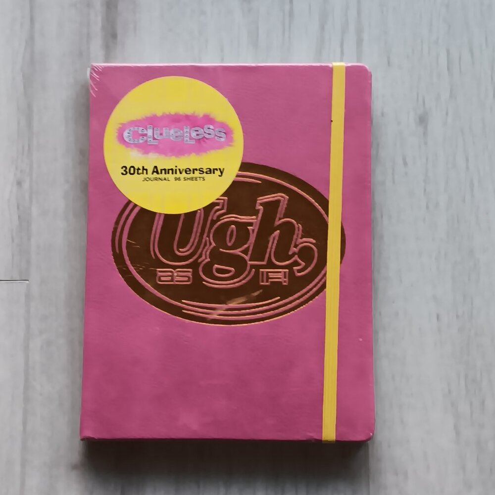 New Clueless 30th Anniversary Journal Ugh, As If Pink Gold 96 Sheets 6x 8 90's